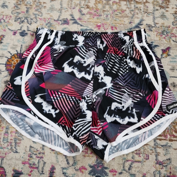 Calvin Klein Women’s Running Shorts Multicolor Built In Briefs, sz XS - Picture 1 of 8